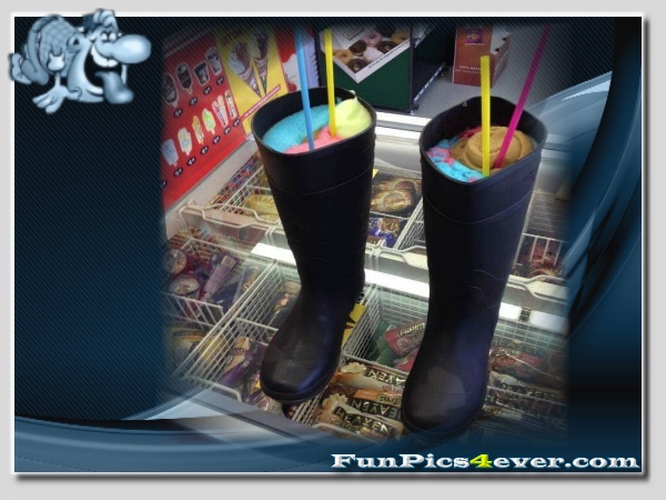 Gummistiefel Eis