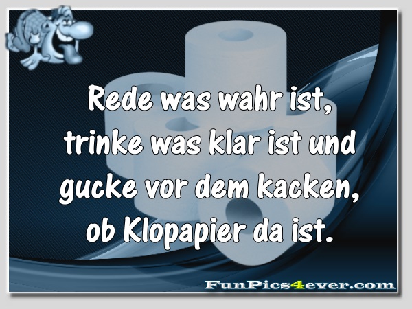 Ist Klopapier da