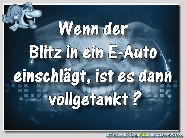 Blitz im E-Auto