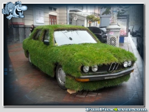 Green BMW